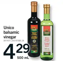 Fortinos UNICO BALSAMIC VINEGAR, 500 ML offer