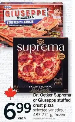Fortinos DR. OETKER SUPREMA OR GIUSEPPE STUFFED CRUST PIZZA, 487-771 G offer