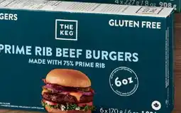 Fortinos THE KEG PRIME RIB BEEF BURGERS 6 oz, 6 X 170 G offer