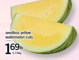 Fortinos SEEDLESS YELLOW WATERMELON CUTS offer