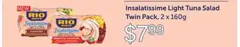 Fortinos RIO MARE INSALATISSIME LIGHT TUNA SALAD TWIN PACK, 2 X 160 G offer