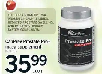 Fortinos CANPREV PROSTATE PRO + MACA SUPPLEMENT, 100'S offer