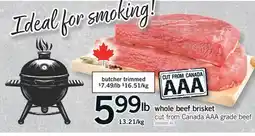 Fortinos WHOLE BEEF BRISKET offer