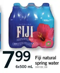 Fortinos FIJI NATURAL SPRING WATER, 6X500 ML offer