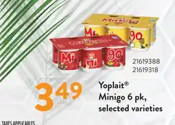 Fortinos YOPLAIT MINIGO, 6 PK offer