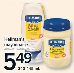 Fortinos HELLMANN'S MAYONNAISE, 340-445 ML offer