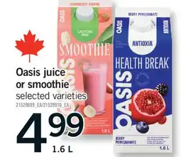 Fortinos OASIS JUICE OR SMOOTHIE, 1.6 L offer