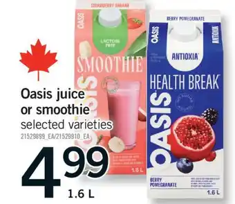 Fortinos OASIS JUICE OR SMOOTHIE, 1.6 L offer