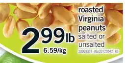 Fortinos ROASTED VIRGINIA PEANUTS offer