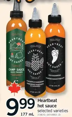 Fortinos HEARTBEAT HOT SAUCE, 177 ML offer
