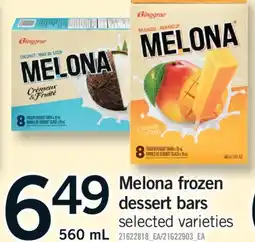 Fortinos MELONA FROZEN DESSERT BARS, 560 ML offer