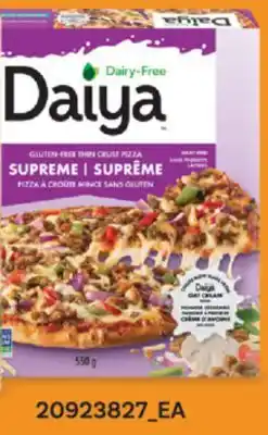 Fortinos DAIYA DAIRY-FREE GLUTEN-FREE THIN CRUST PIZZA offer
