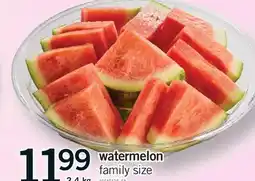 Fortinos WATERMELON, 2.4 kg offer