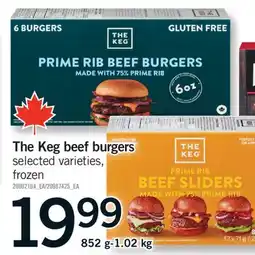 Fortinos THE KEG BEEF BURGERS, 852 g-1.02 KG offer