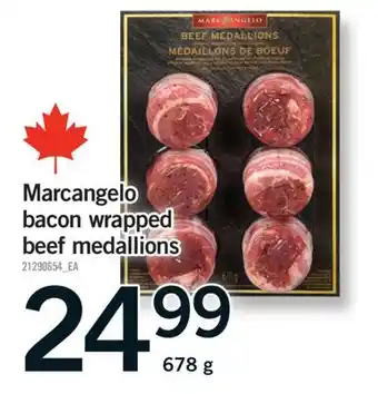 Fortinos MARCANGELO BACON WRAPPED BEEF MEDALLIONS, 678 g offer