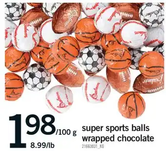 Fortinos SUPER SPORTS BALLS WRAPPED CHOCOLATE offer