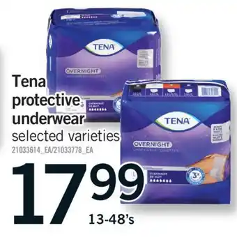 Fortinos TENA PROTECTIVE UNDERWEAR, 13-48'S offer