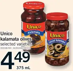 Fortinos UNICO KALAMATA OLIVES, 375 ML offer