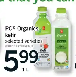 Fortinos PC ORGANICS KEFIR, 1 L offer
