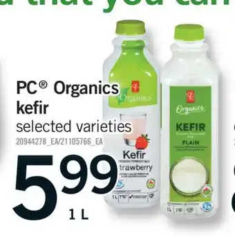 Fortinos PC ORGANICS KEFIR, 1 L offer