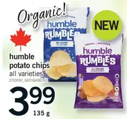 Fortinos HUMBLE POTATO CHIPS, 135 G offer