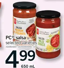 Fortinos PC SALSA, 650 ML offer