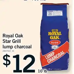 Fortinos ROYAL OAK STAR GRILL LUMP CHARCOAL, 10 LB offer