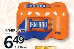 Fortinos IRN-BRU CANS, 6x330 mL offer