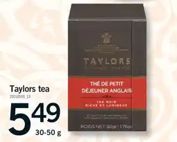 Fortinos TAYLORS TEA, 30-50 G offer