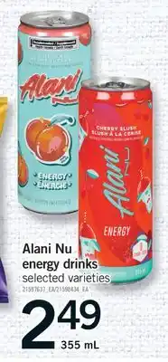 Fortinos ALANI NU ENERGY DRINKS, 355 ML offer
