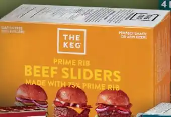 Fortinos THE KEG PRIME RIB BEEF SLIDERS, 12 X 71 G offer