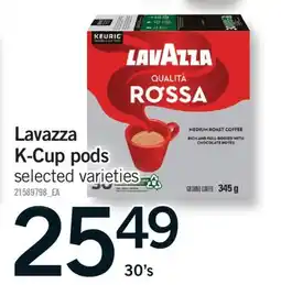 Fortinos LAVAZZA K-CUP PODS, 30'S offer