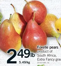 Fortinos FORELLE PEARS offer