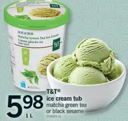 Fortinos T & T ICE CREAM TUB, 1 L offer