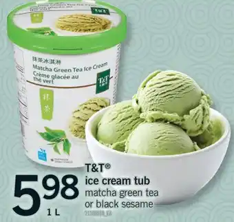 Fortinos T & T ICE CREAM TUB, 1 L offer