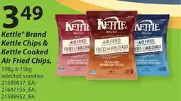 Fortinos KETTLE BRAND KETTLE CHIPS & KETTLE COOKED AIR FRIED CHIPS, 198g & 156g offer