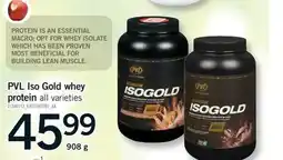 Fortinos PVL ISO GOLD WHEY PROTEIN, 908 G offer