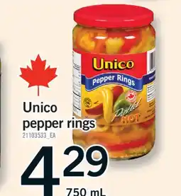 Fortinos UNICO PEPPER RINGS, 750 ML offer