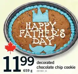 Fortinos DECORATED CHOCOLATE CHIP COOKIE, 659 G offer