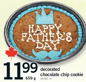 Fortinos DECORATED CHOCOLATE CHIP COOKIE, 659 G offer