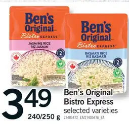 Fortinos BEN'S ORIGINAL BISTRO EXPRESS, 240/250 G offer
