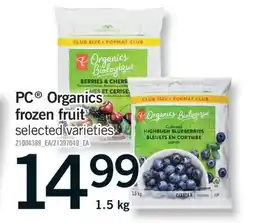 Fortinos PC ORGANICS FROZEN FRUIT, 1.5 KG offer