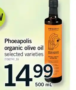 Fortinos PHOEAPOLIS ORGANIC OLIVE OIL, 500 ML offer