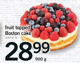 Fortinos FRUIT TOPPED BOSTON CAKE, 900 G offer