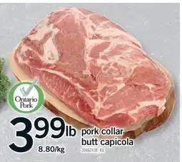Fortinos PORK COLLAR BUTT CAPICOLA offer
