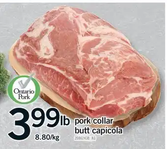 Fortinos PORK COLLAR BUTT CAPICOLA offer