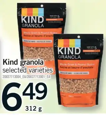 Fortinos KIND GRANOLA, 312 G offer