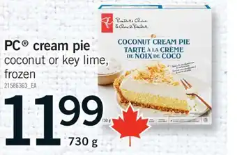 Fortinos PC CREAM PIE, 730 G offer