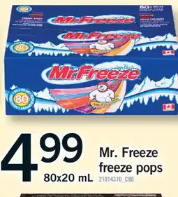 Fortinos MR. FREEZE FREEZE POPS, 80X20 ML offer