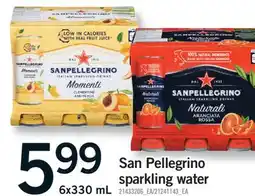Fortinos SAN PELLEGRINO SPARKLING WATER, 6X330 ML offer